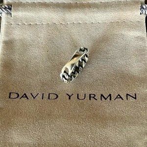 Auth David Yurman Belmont Curve Link Band Ring - Size 7
